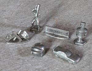 6 Nascar Monopoly Game Pieces